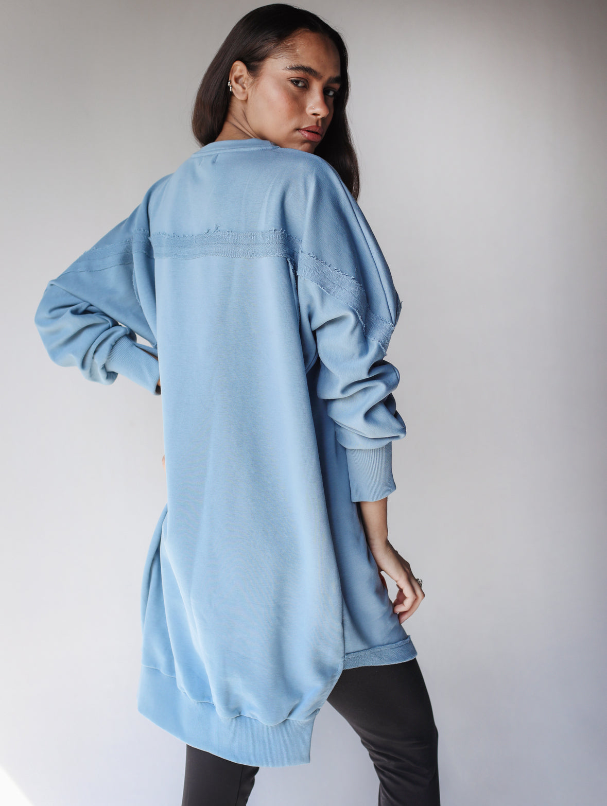 Girly girl sweatshirt in light blue
