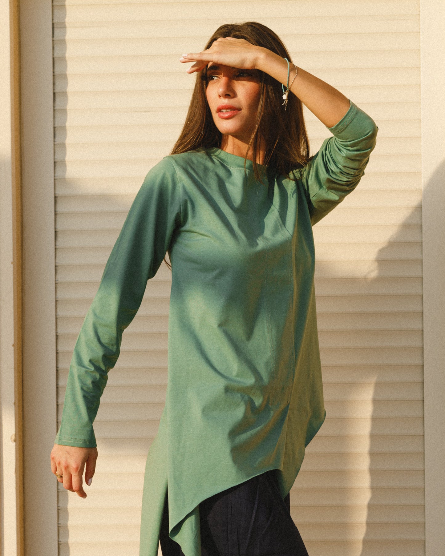 High low olive basic