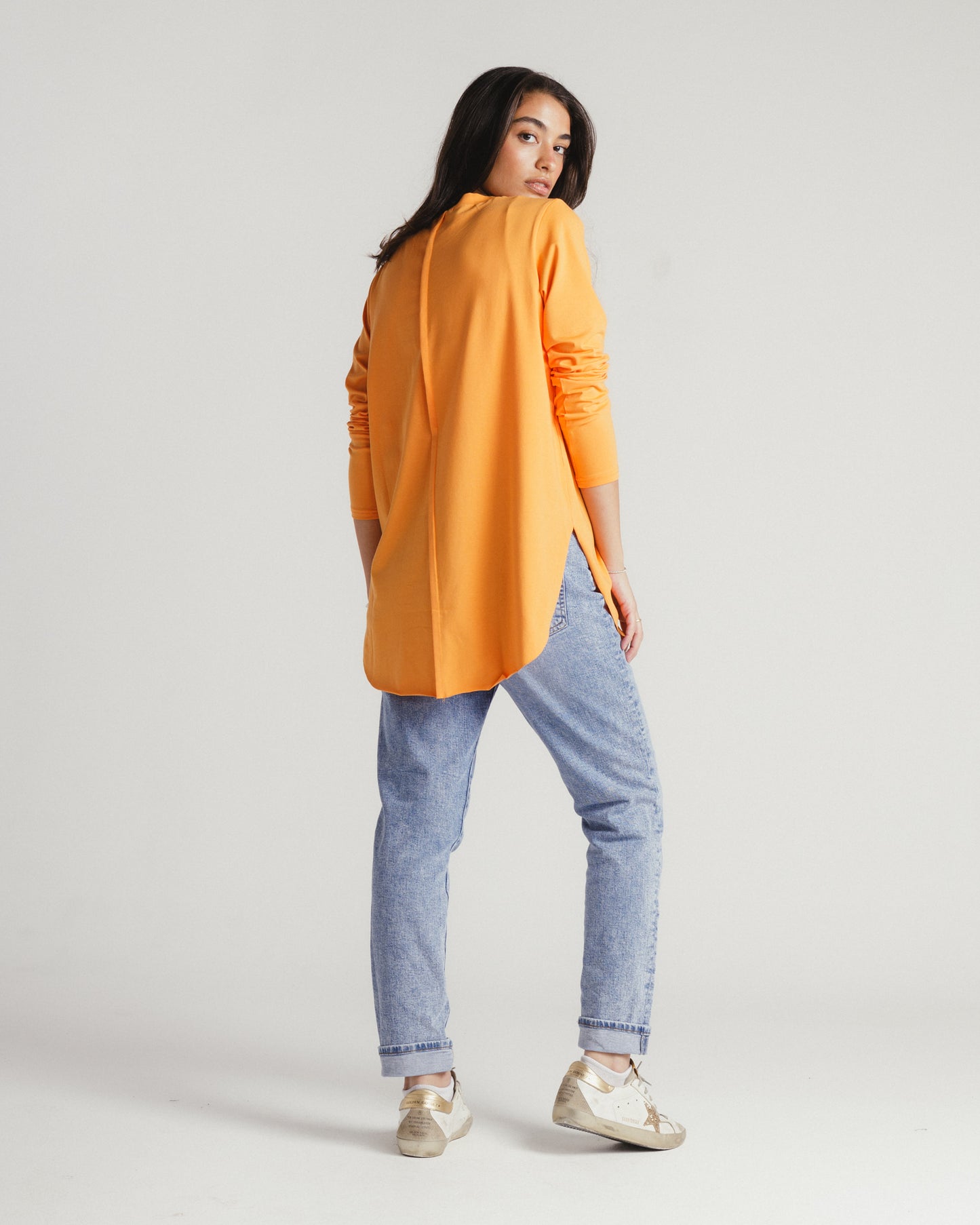 Long sleeve basic in orange