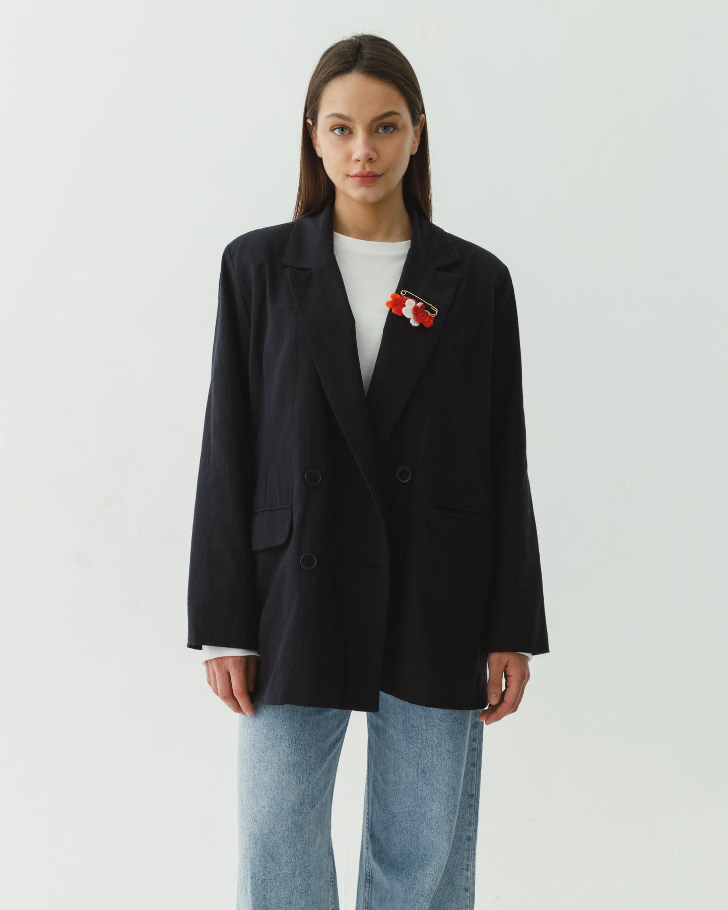 Boyfriend linen blazer