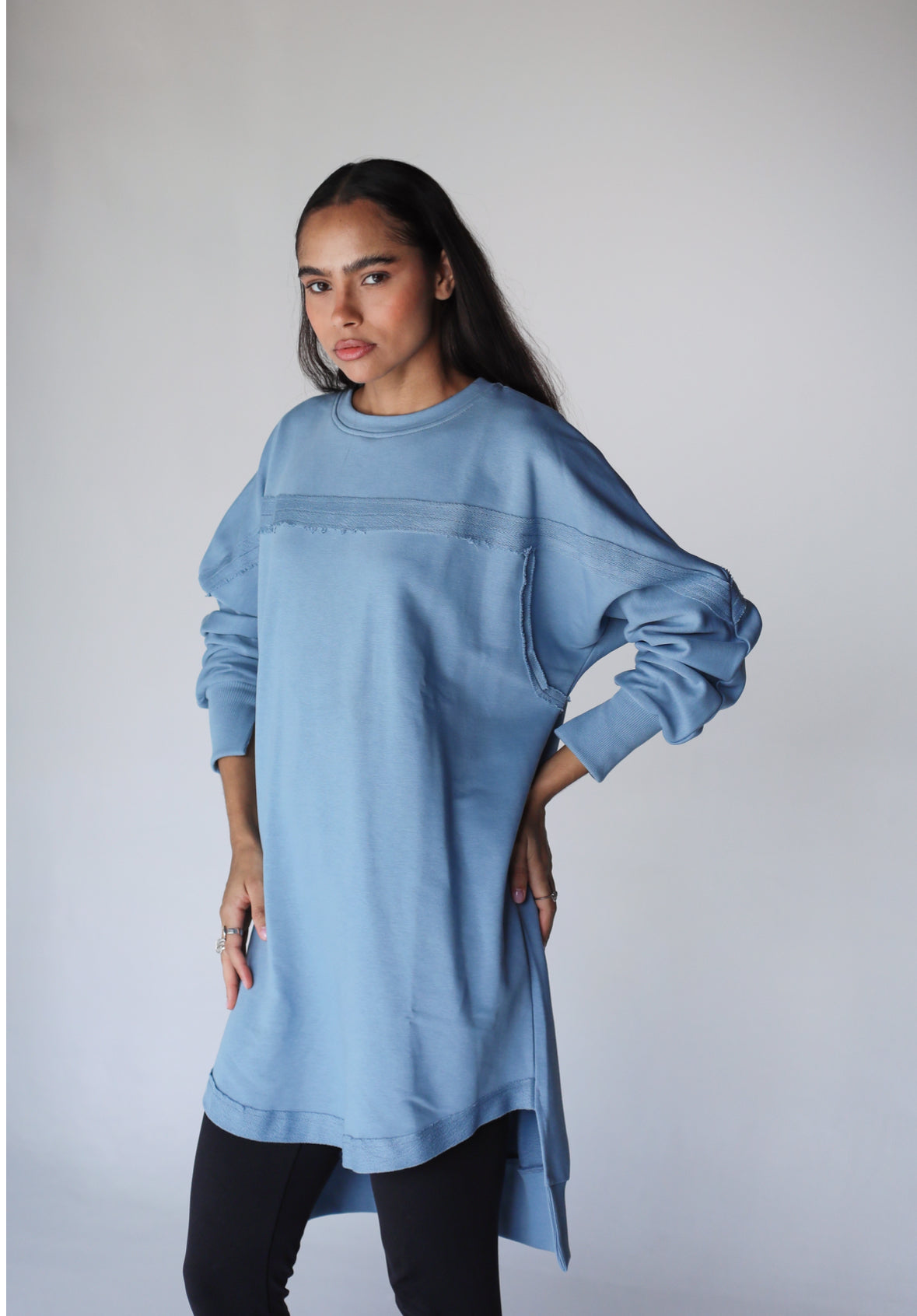 Girly girl sweatshirt in light blue