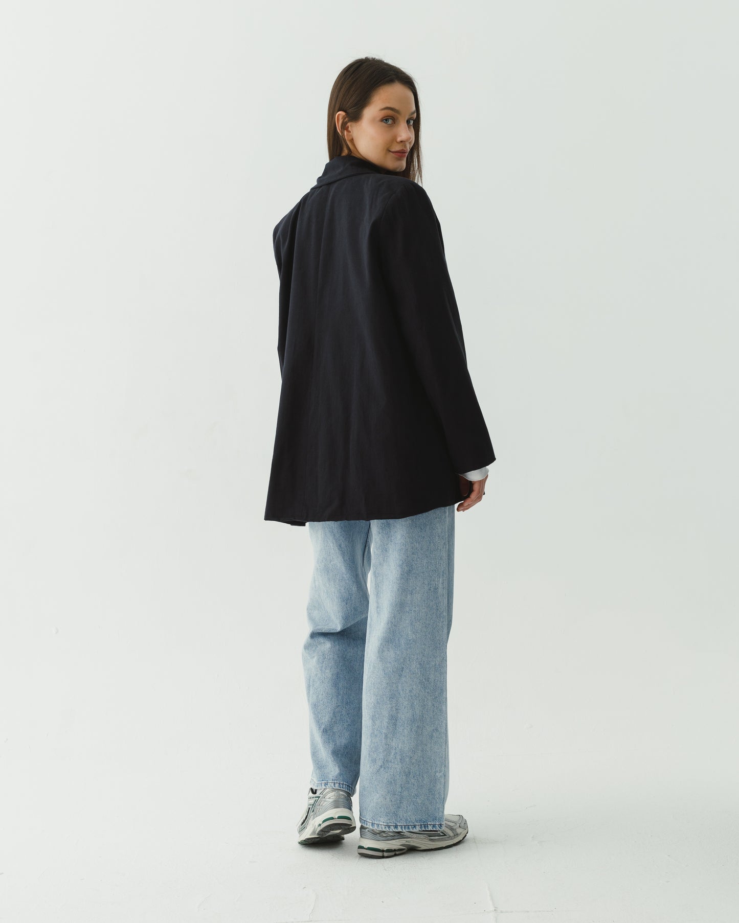 Boyfriend linen blazer