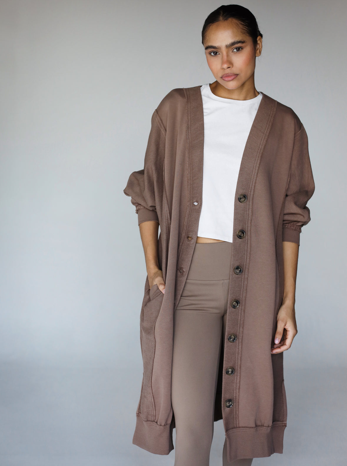 Most wanted cardigan in light brown
