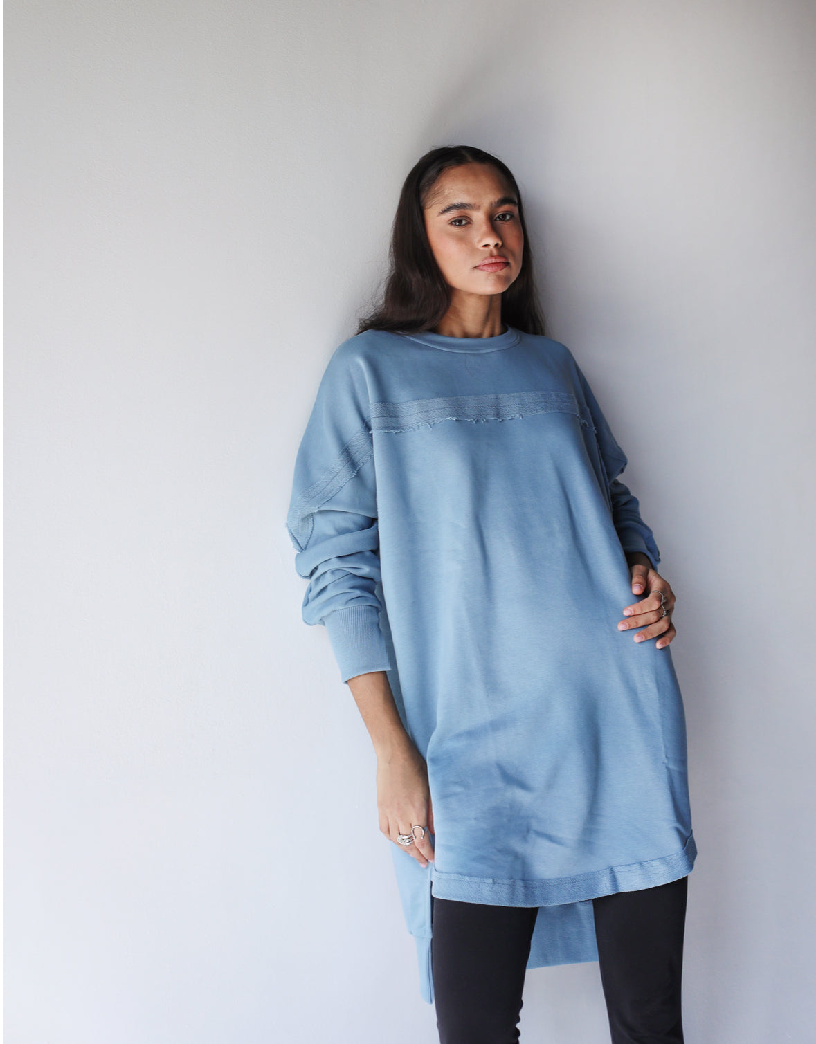 Girly girl sweatshirt in light blue