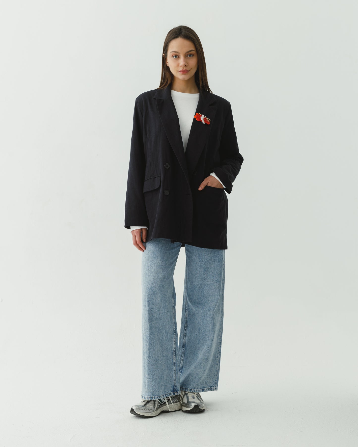 Boyfriend linen blazer