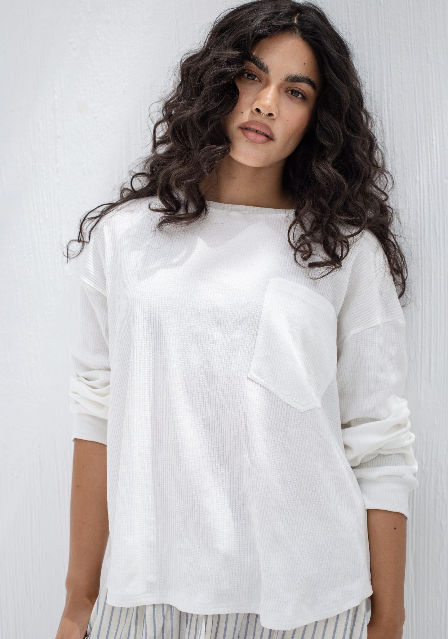 The Breeze top in white