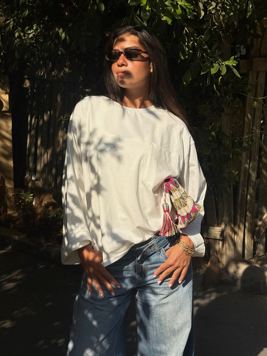 The Breeze top in white