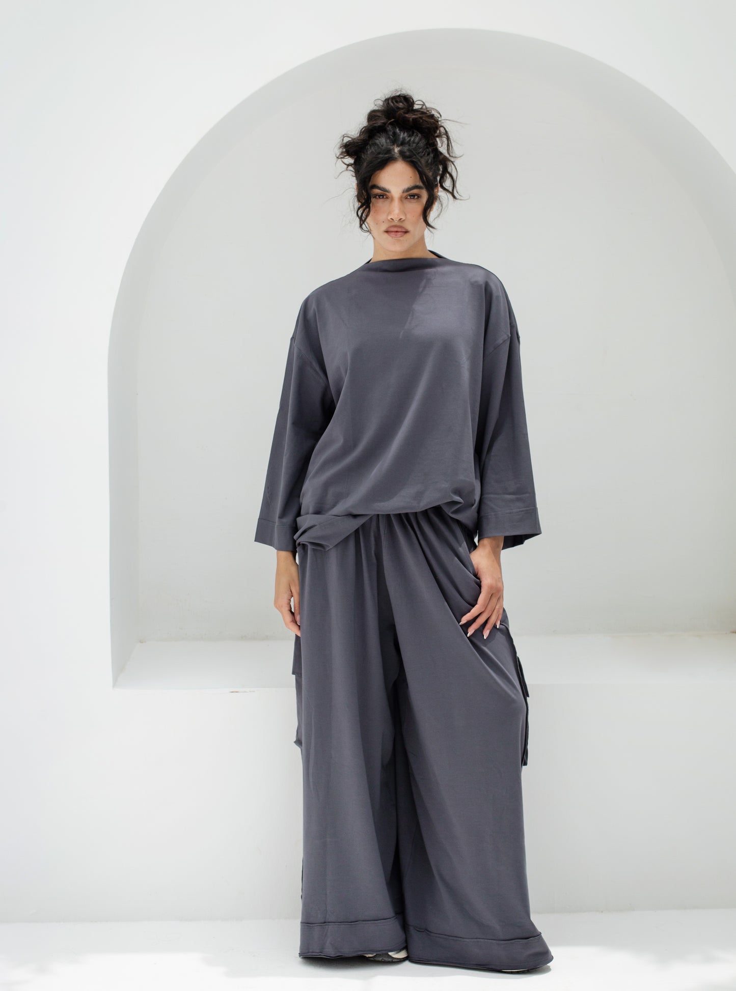 Oversized Baggy Cotton Two-Piece Set