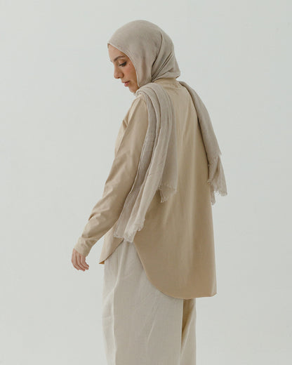 Long sleeve basic no line in beige