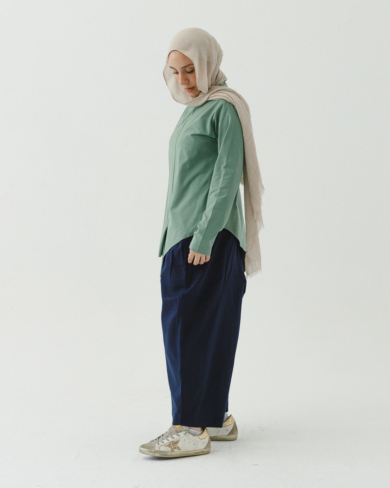 High low olive basic