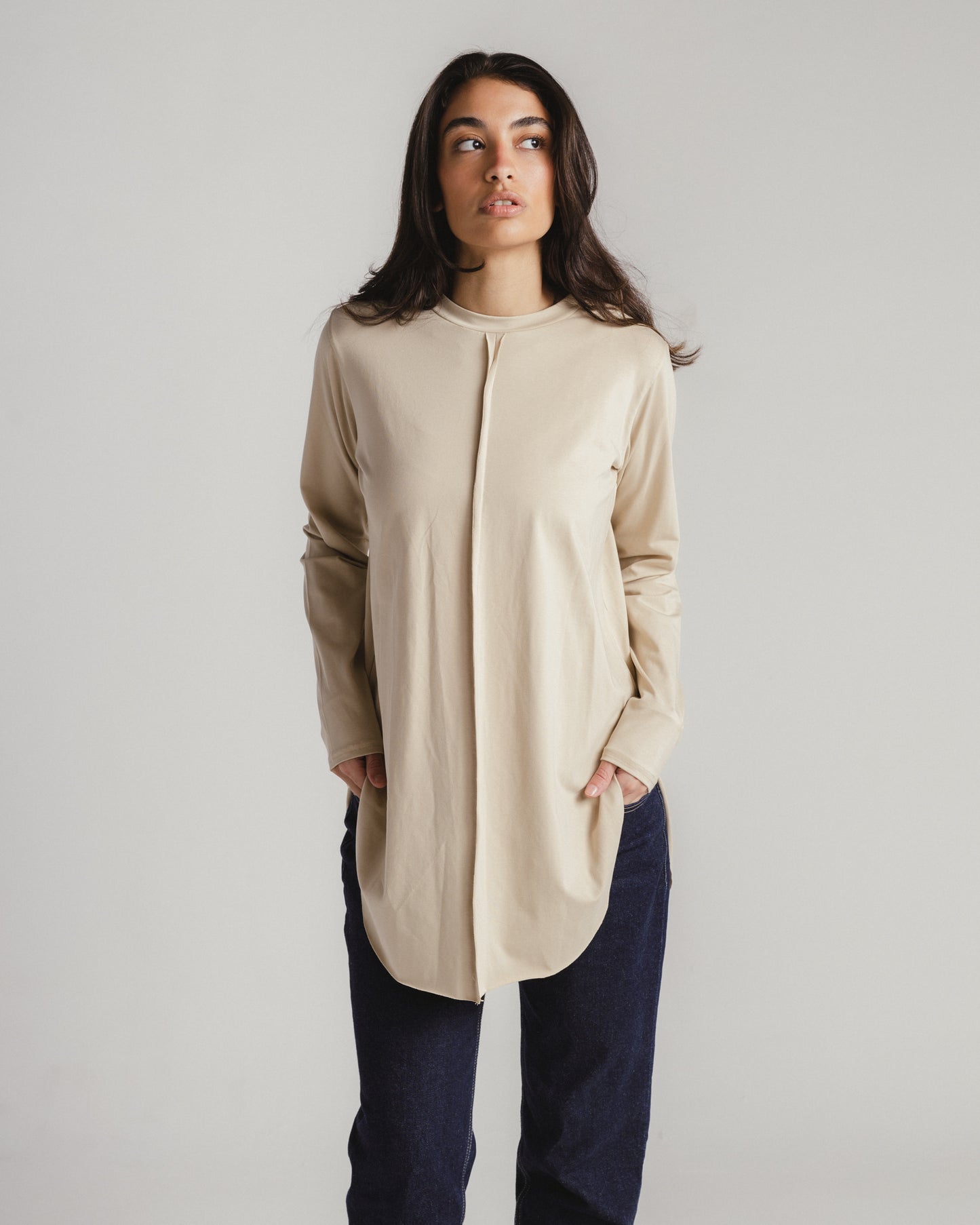 Long Sleeve Basic in Beige