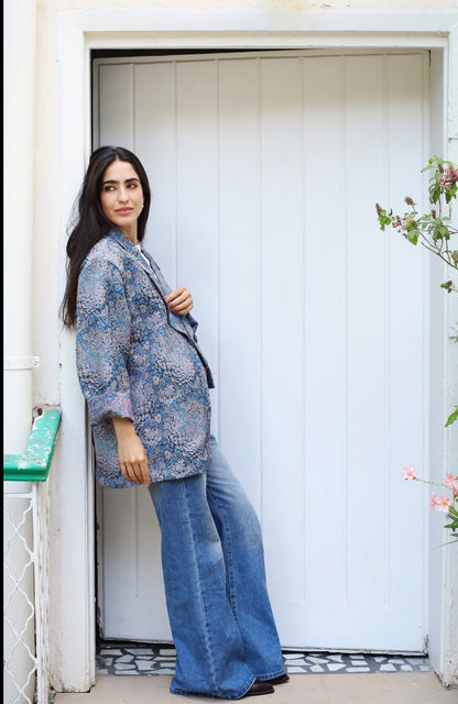 Not so basic - Offset blue blazer