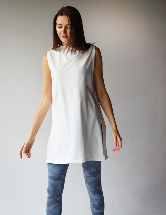 Long T-Shirt in Off-White