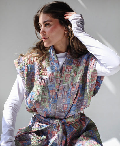 Not so basic - Jacquard houses vest