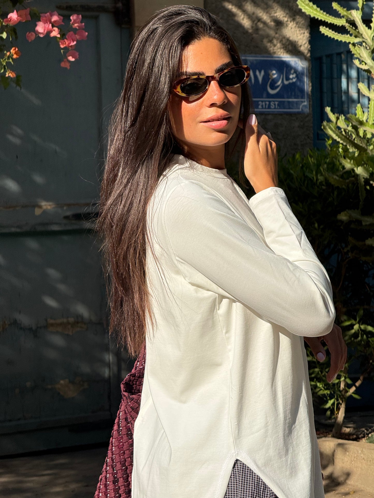 Long Sleeve Basic in White