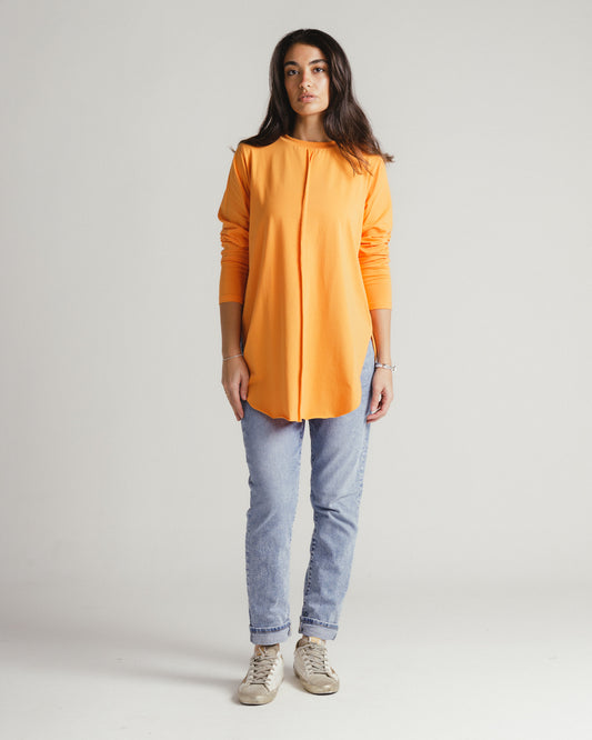 Long sleeve basic in orange