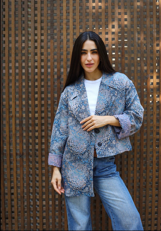 Not so basic - Offset blue blazer
