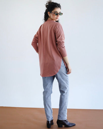 Long sleeve basic in cashmere