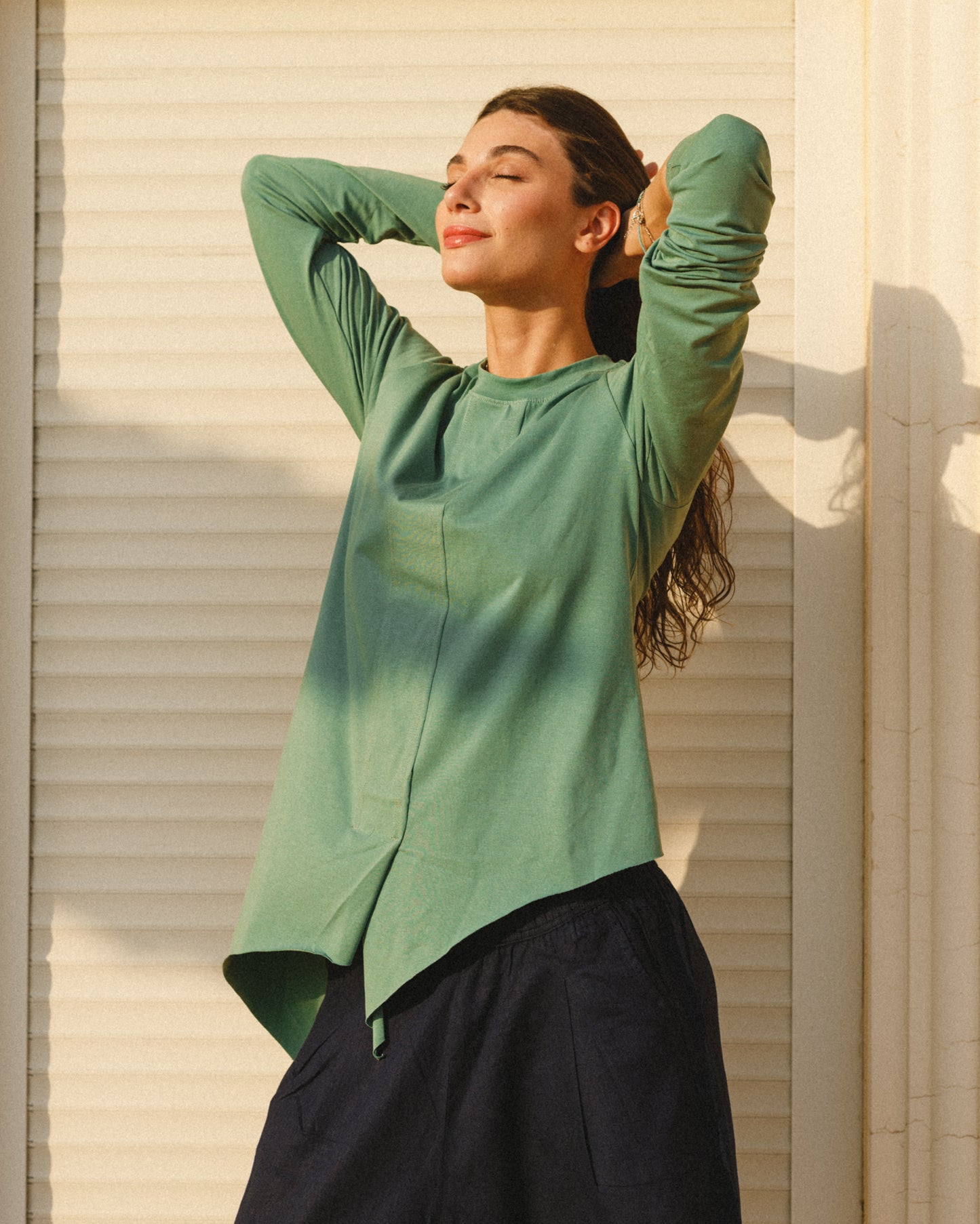 High low olive basic