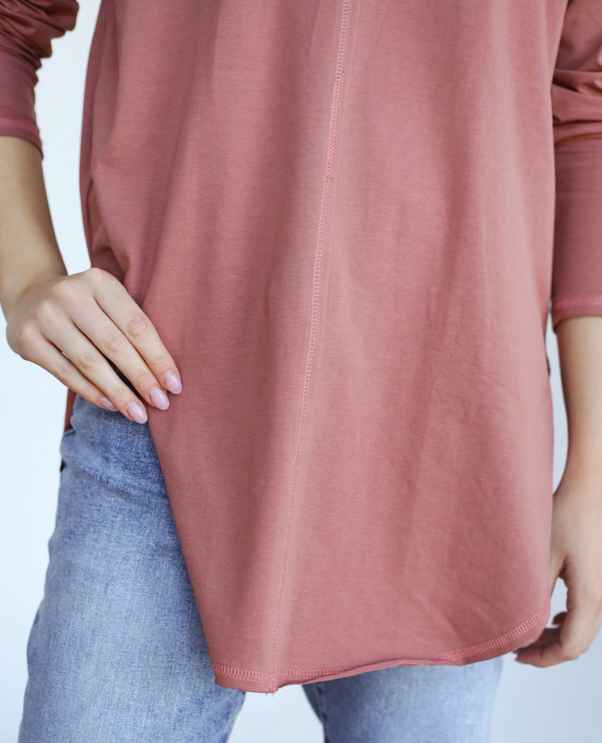 Long sleeve basic in cashmere