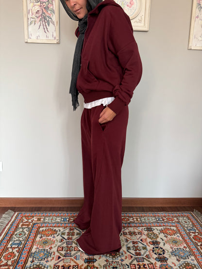 Everyday set in burgundy