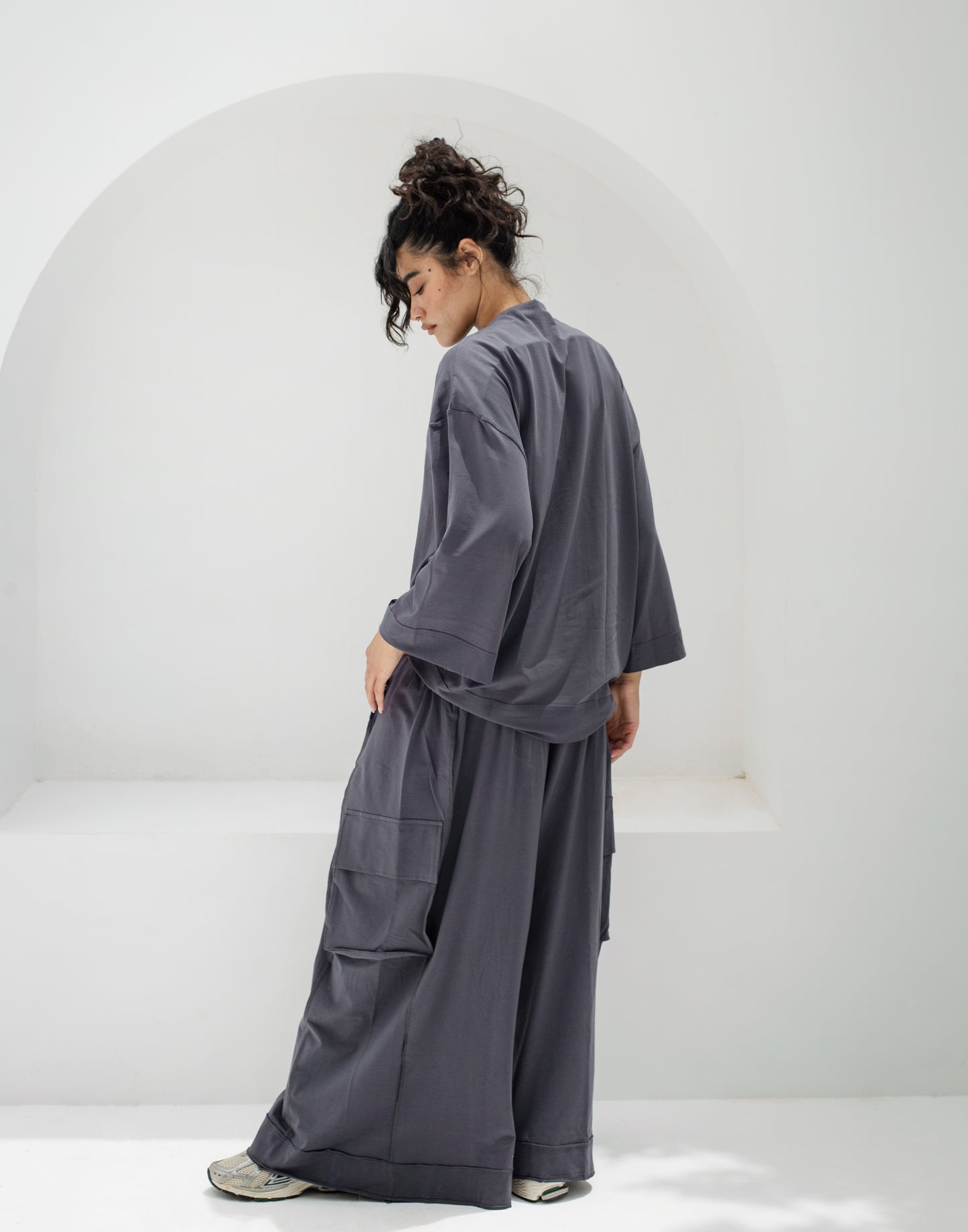Oversized Baggy Cotton Two-Piece Set