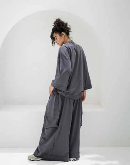 Oversized Baggy Cotton Two-Piece Set