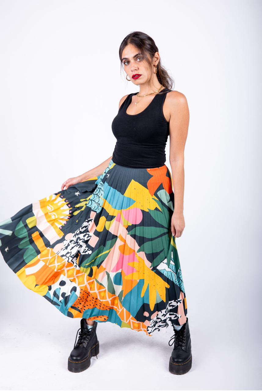 LUK X Mash Patchwork Skirt