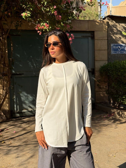 Long Sleeve Basic in White