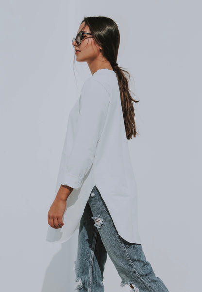 Long Sleeve Basic in White