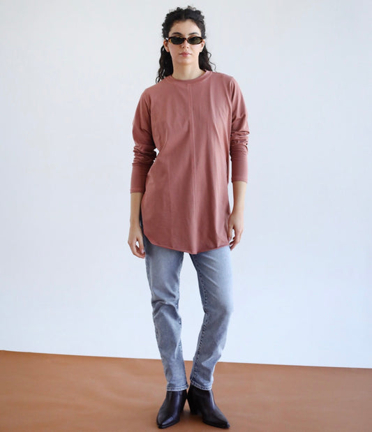 Long sleeve basic in cashmere