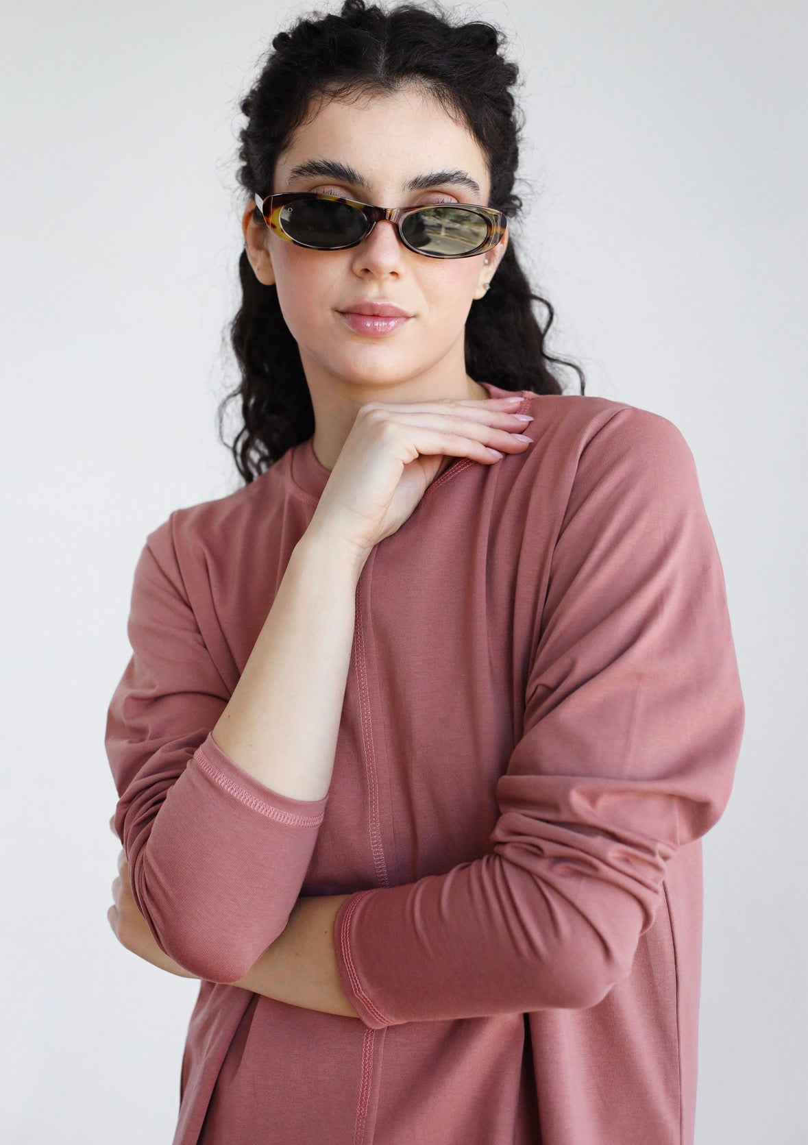 Long sleeve basic in cashmere