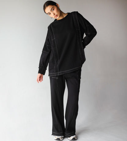 Heart you stitched set in black