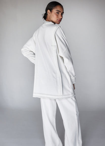 Heart you white stitched set