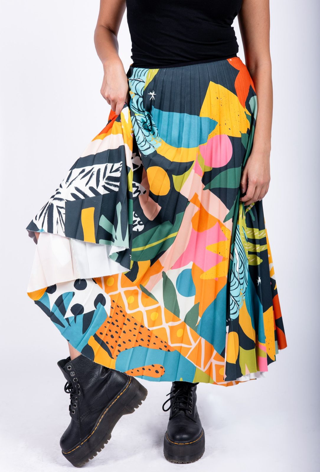 LUK X Mash Patchwork Skirt