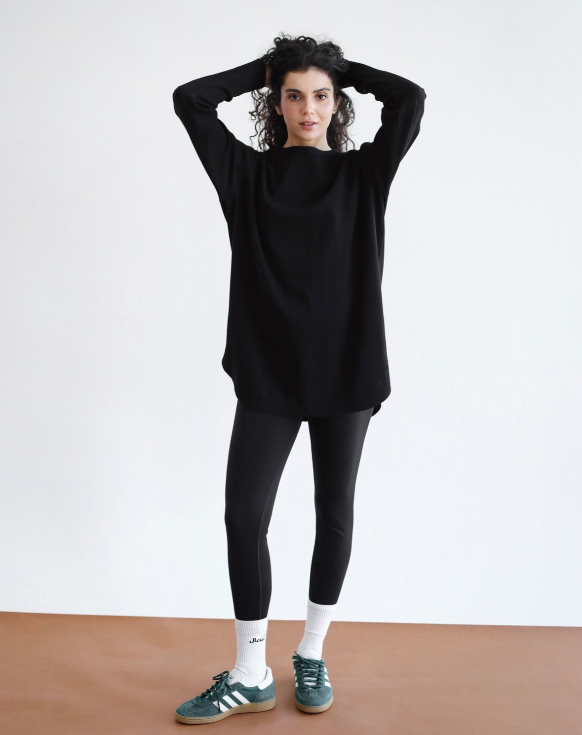 Ribbed basic in black