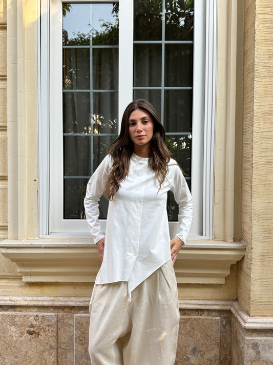 High low white basic