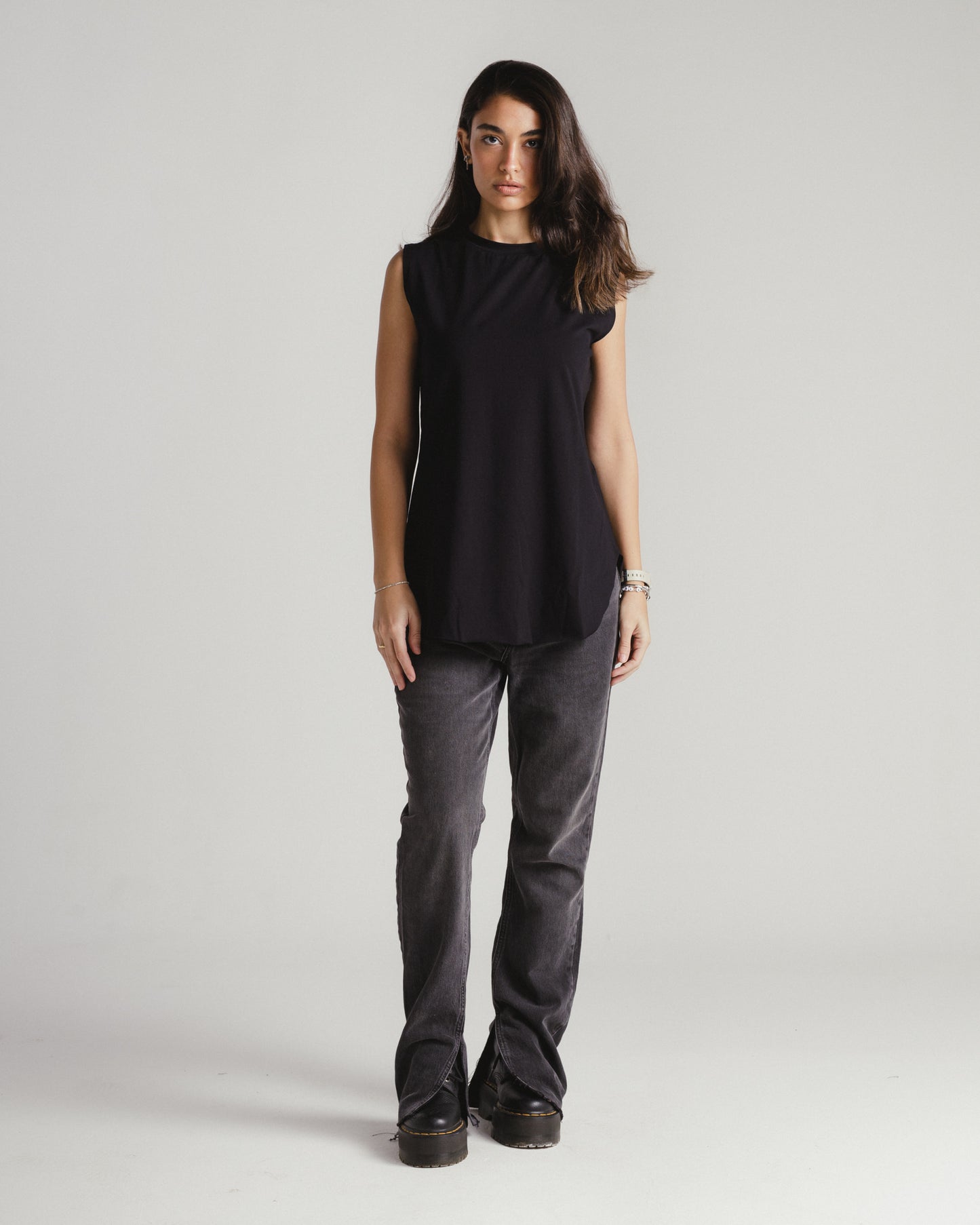 Sleeveless Basics in Black