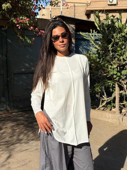 Long Sleeve Basic in White