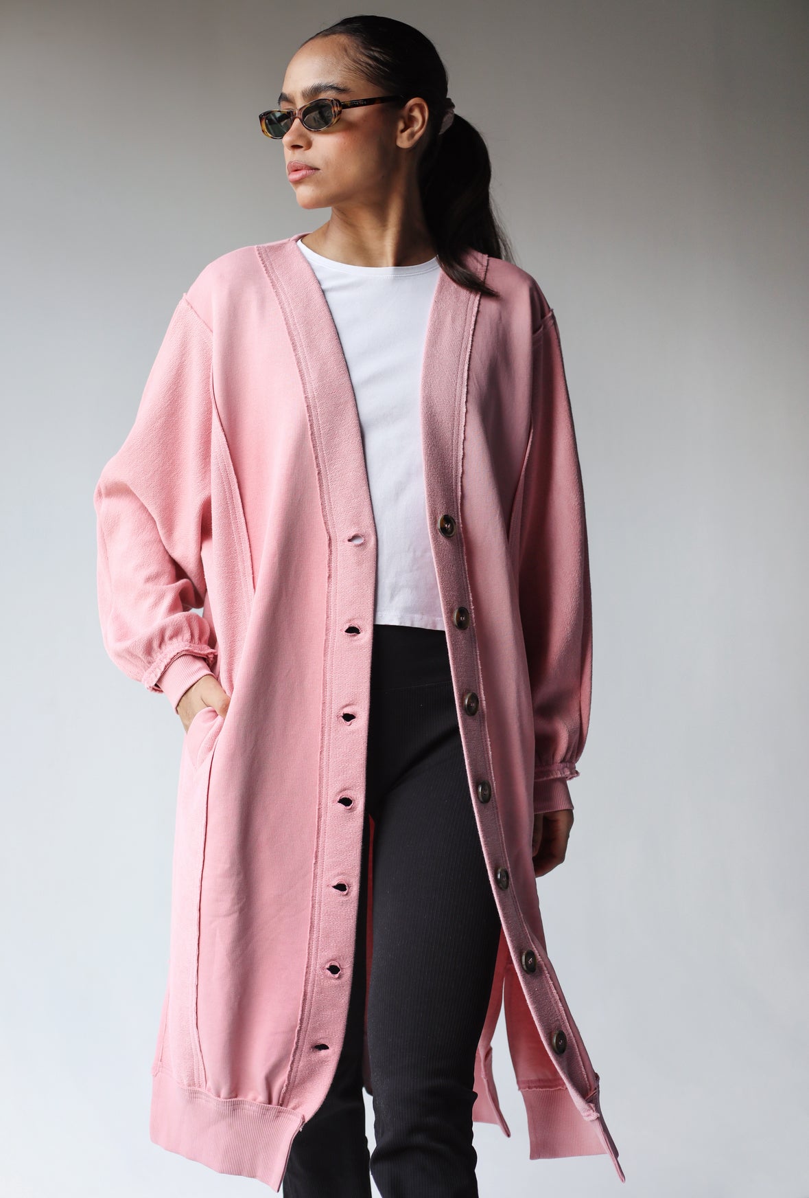 Most wanted cardigan in cashmere pink