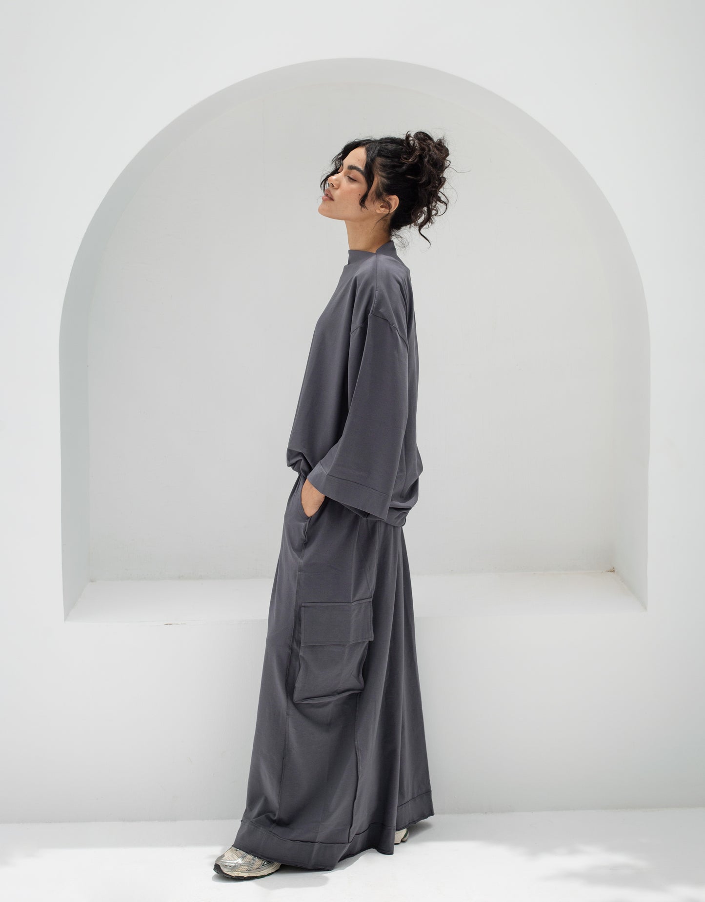 Oversized Baggy Cotton Two-Piece Set