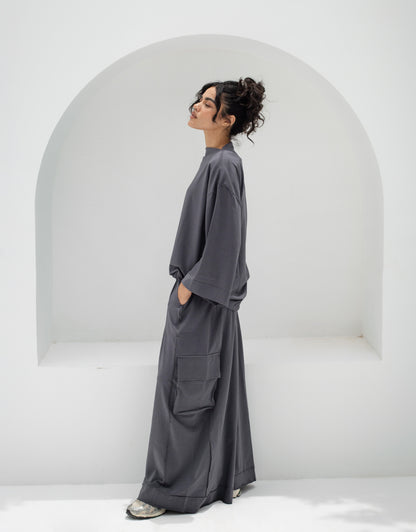 Oversized Baggy Cotton Two-Piece Set