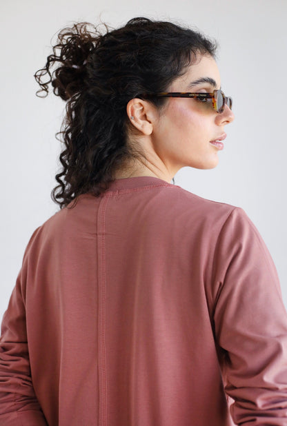 Long sleeve basic in cashmere