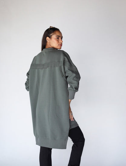 Girly girl sweatshirt in olive