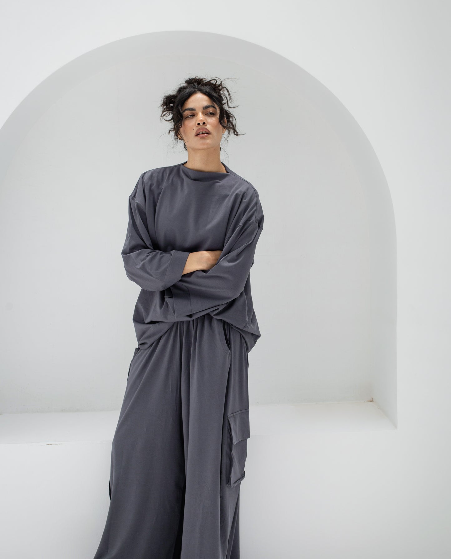 Oversized Baggy Cotton Two-Piece Set