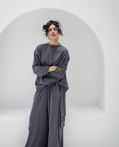 Oversized Baggy Cotton Two-Piece Set