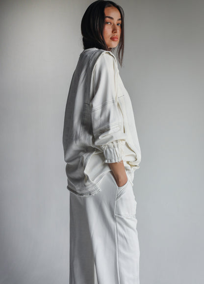 Heart you white stitched set