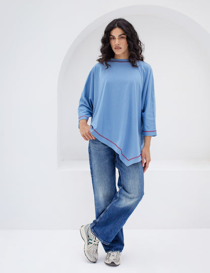 Muse Asymmetrical shirt in Blue