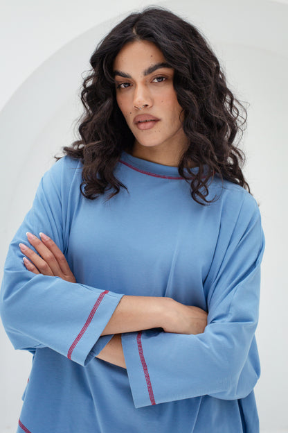 Muse Asymmetrical shirt in Blue