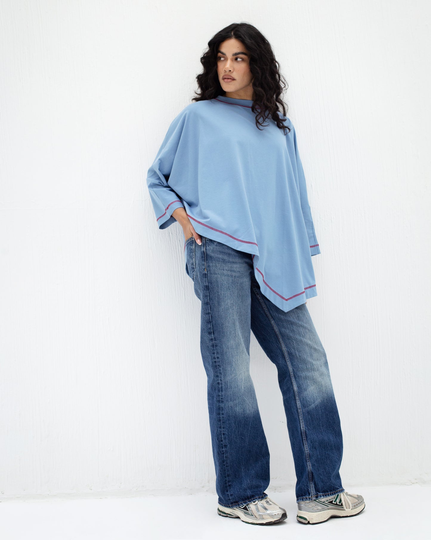 Muse Asymmetrical shirt in Blue